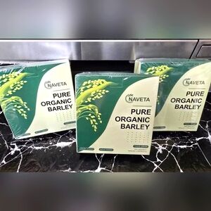 Naveta 100% Pure Organic Barley Thick Drink( 3g x 20 sachets) 3 Boxes
